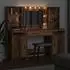 vidaXL Dressing table with LED + 3 drawers 3334288