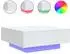 vidaXL Couchtisch mit LED-Beleuchtung, weiß, 80x80x31cm (836588)