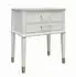 Mid.you Westerleigh Beistelltisch 2 Schubladen, weiß, MDF (3619013COM)