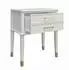Mid.you Westerleigh Beistelltisch 2 Schubladen, weiß, MDF (3619013COM)