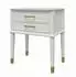 Mid.you Westerleigh Beistelltisch 2 Schubladen, weiß, MDF (3619013COM)