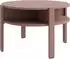 Forte Tobago runder Couchtisch mit 4 Ablagefächern, Holzwerkstoff, terracotta, Ø74,4cm