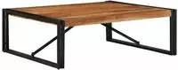 vidaXL Couchtisch 100x100x35 cm Raues Massivholz Akazie