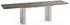 WFL GROUP Riven Esstisch rechteckig ausziehbar, Beton Dunkelgrau, Metallgestell (800001651904)