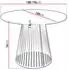 Mirjan24 Cone ausziehbarer Esstisch, rund, Kaschmir/Eiche, Metall, 120cm (Cone Cashmere 120)