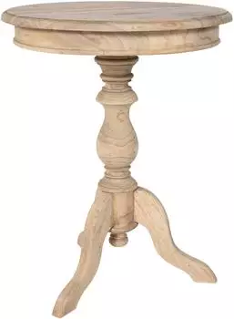 CLP Wiva Beistelltisch rund, Mindiholz, natura, &Oslash;50cm (321848)