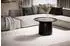 Wohnling Couchtisch rund, Mango Massivholz, schwarz, 60x60x40cm (WL6.811)