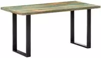 vidaXL Esstisch 160x80x75 cm Altholz Massiv