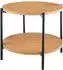 CLP Couchtisch Edduma rund, Eukalyptusholz, 2 Ebenen, Ø50cm (326750)