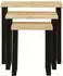 vidaXL Satztische mit Baumkante 3er-Set Mango Massivholz (372762)