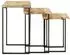 vidaXL Satztische mit Baumkante 3er-Set Mango Massivholz (372762)