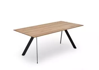 Niehoff Atelier Esstisch rechteckig, Charakter-Eiche braun, 90x76cm