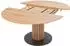 Niehoff Circus runder Ausziehtisch, Charakter-Eiche massiv, 115cm