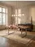 KADIMA DESIGN Tarn Esstisch Akazienholz Baumkante, goldbraun-chrom, 180x90cm