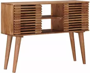 vidaXL Beistelltisch handgefertigt, teakbraun, 100x30x75cm