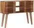 vidaXL Beistelltisch handgefertigt, teakbraun, 100x30x75cm