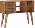vidaXL Beistelltisch handgefertigt, teakbraun, 100x30x75cm
