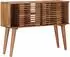 vidaXL Beistelltisch handgefertigt, teakbraun, 100x30x75cm