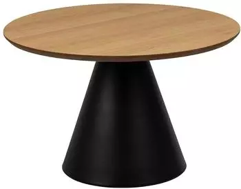 Furniture To Go Soli runder Couchtisch Eiche/schwarz, 65x43cm