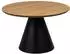 Furniture To Go Soli runder Couchtisch Eiche/schwarz, 65x43cm