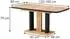 VICCO Fenaro Esstisch ausziehbar schwarz/Eiche 120-160x80cm (56586)