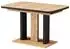 VICCO Fenaro Esstisch ausziehbar schwarz/Eiche 120-160x80cm (56586)