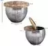 Finebuy Couchtisch FB24276 rund, Mango Massivholz/Metall, Ø60cm, mit Stauraum (FB24276)