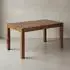 KADIMA DESIGN NAKO Esstisch Massivholz (Sheesham), rechteckig, 160x80x76cm