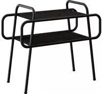 vidaXL Couchtisch Schwarze Eiche 60 x 30 x 51 cm Holzwerkstoff
