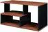 en.casa Couchtisch Trond mit 3 Ablagefächern, 80x40x42cm, schwarz/walnuss
