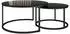 VICCO Montreal Couchtisch-Set schwarz Hochglanz, 77x77cm (55496)
