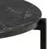 Actona Lamoine Beistelltisch rund, Metall/MDF, schwarz, Ø40cm (Lamoine)