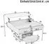 Stilvora Couchtisch mit Liftfunktion, LED, Schublade, Glasablage, Hochglanz, weiß (QTES5BV97HNAR4ET)