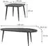 VICCO Manitoba Couchtisch-Set schwarz, 2-teilig (49373)