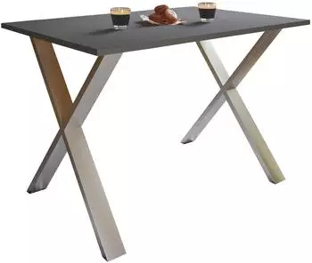 VCM Xona X Esstisch wei&szlig;, Holz (140x50 cm)