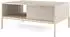 Masseno Stellare Couchtisch 104cm, Kaschmir, 2 Schubladen, goldene Beine (800001379692)