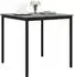 vidaXL Stehtisch quadratisch, Holzwerkstoff & Metall (892695)