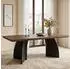MODFU Esstisch 160×80cm, Walnuss MDF, schwarze Beine