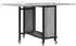 vidaXL Faltbarer Esstisch mit Rollen 130x80x76,5cm Stahl (8006046)