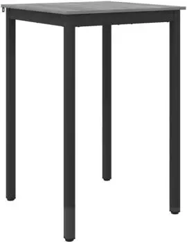 vidaXL Stehtisch Holzwerkstoff, quadratisch, grau (892677)