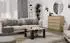 Top E Shop VALMONT Couchtisch quadratisch, Eiche, schwarz, mit Ablage (VALMONT)