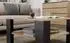 Top E Shop VALMONT Couchtisch quadratisch, Eiche, schwarz, mit Ablage (VALMONT)