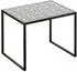 Boltze Xenia Beistelltisch 2er-Set, Metall, schwarz/weiß (7406100)