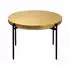 Wohnling Couchtisch rund, Aluminium, gold, orientalisch, 63x63x41cm (WL7.654)