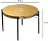Wohnling Couchtisch rund, Aluminium, gold, orientalisch, 63x63x41cm (WL7.654)