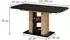 VICCO Fenaro Esstisch ausziehbar schwarz/Goldkraft Eiche 120-160x80cm (59604)