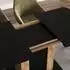 VICCO Fenaro Esstisch ausziehbar schwarz/Goldkraft Eiche 120-160x80cm (59604)