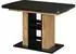 VICCO Fenaro Esstisch ausziehbar schwarz/Goldkraft Eiche 120-160x80cm (59604)