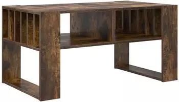 vidaXL Couchtisch ger&auml;ucherte Eiche 92x49,5x45cm Holzwerkstoff (8000112)