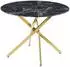 Lookway Bellagio Esstisch schwarzer Marmor, goldenes Gestell, 100x75x100cm (800001807990)
